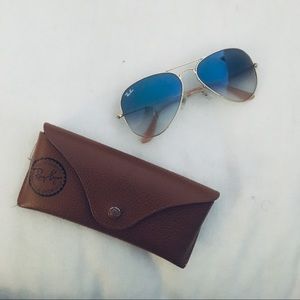 Ray-Ban Aviator Sunglasses - Blue Gradient 58mm